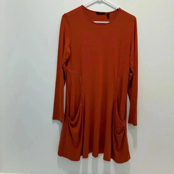 Betabrand Sweatshirt Travel Dress in Orange sz Xs - Picture 1 of 10